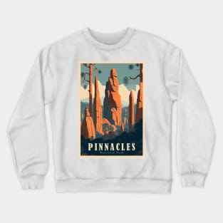 Pinnacles National Park Travel Poster Crewneck Sweatshirt